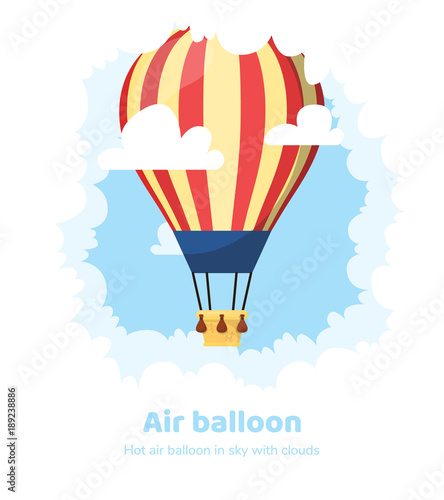 Flat hot air balloon