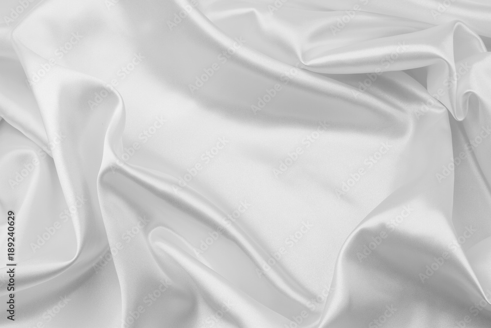 Obraz premium White silk fabric
