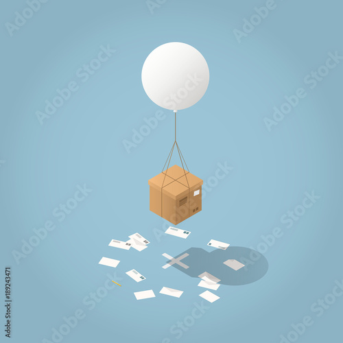 Isometric Delivery Concept Illustration