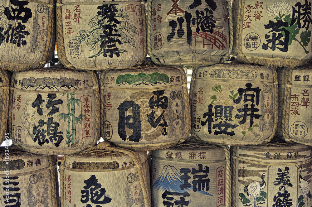 Painted Japan casks