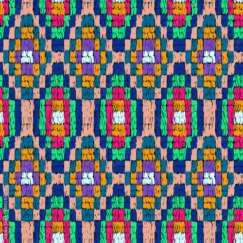 Fabric pattern tribal ethnic ornament colorful 2