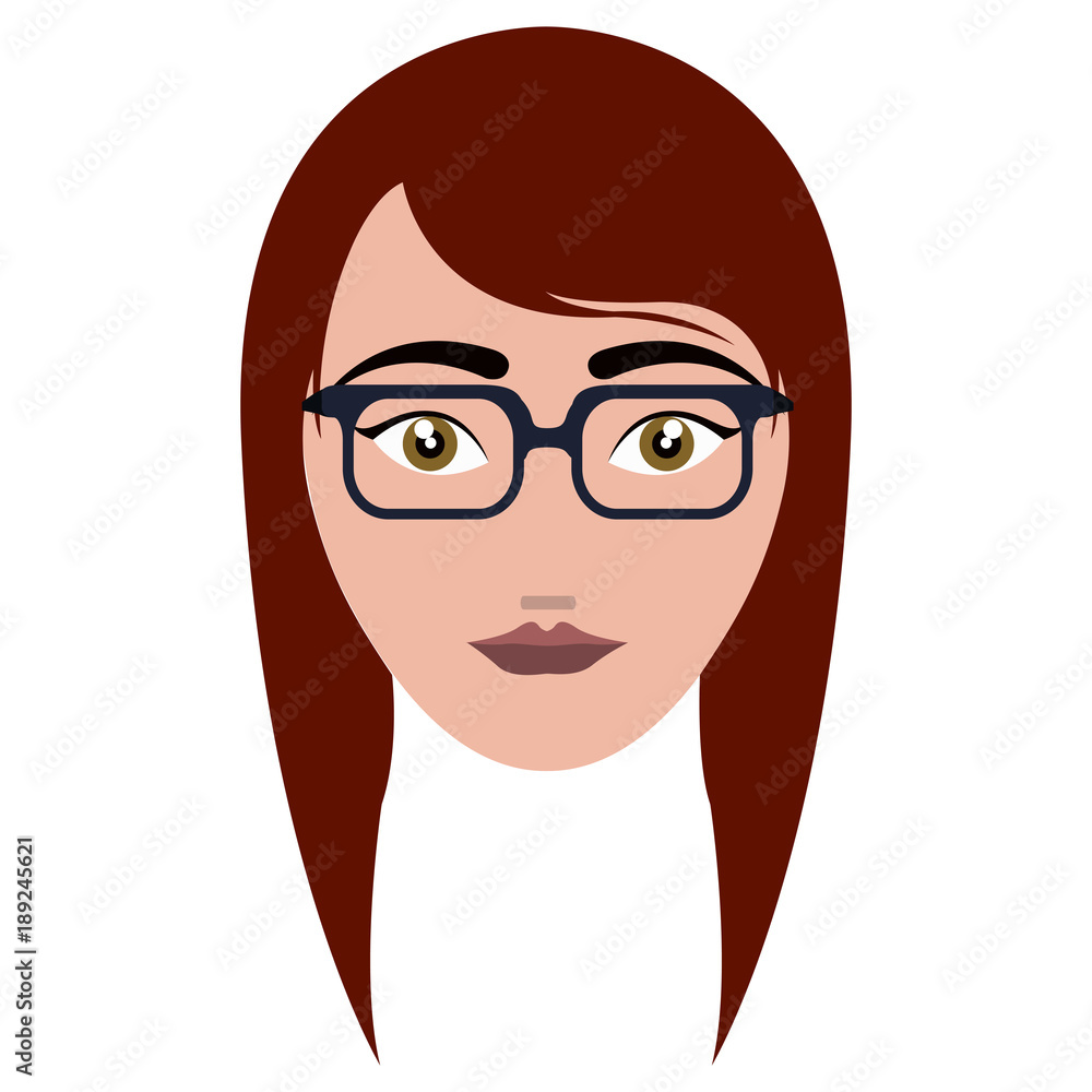 Woman hipster avatar Woman hipster avatar