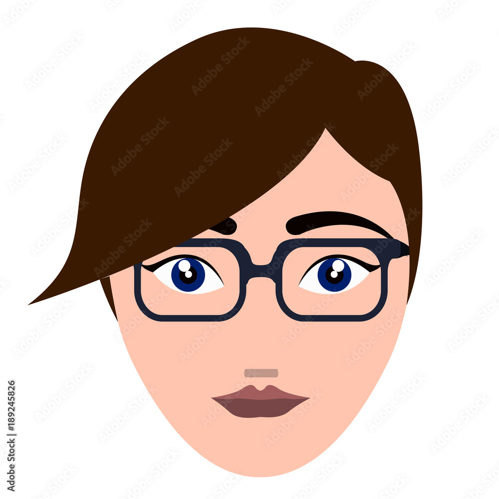 Woman hipster avatar Woman hipster avatar