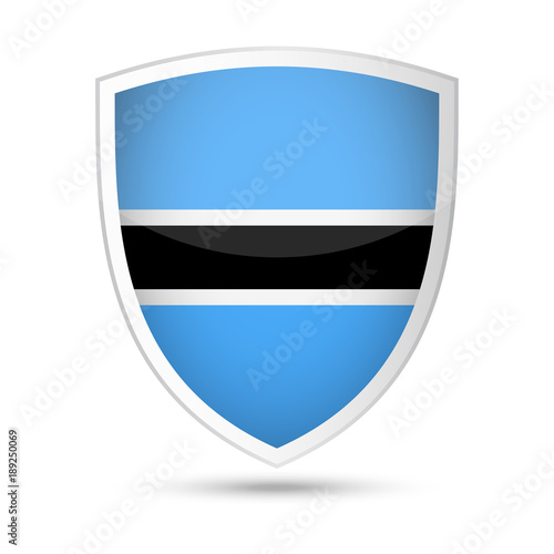 Botswana Flag Vector Shield Icon Free Download Botswana Flag Vector Shield Icon - GFXLoad