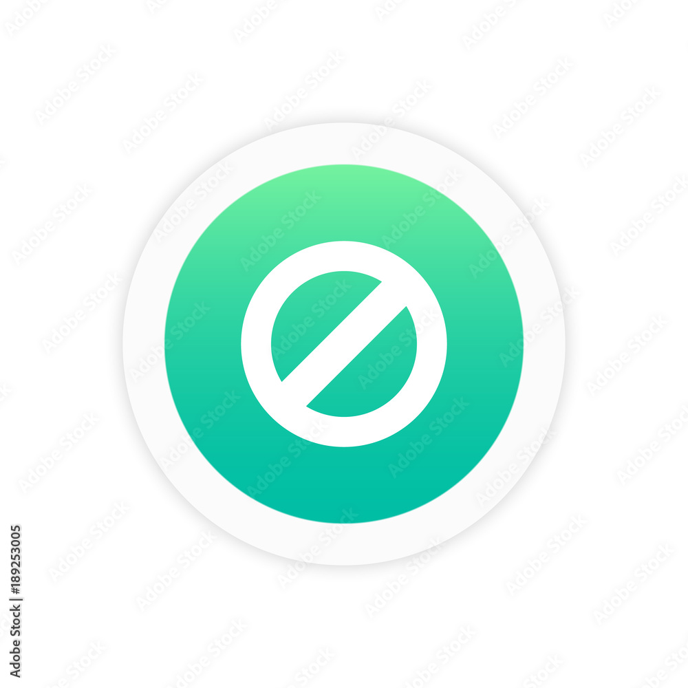 Ban icon sign Ban icon sign