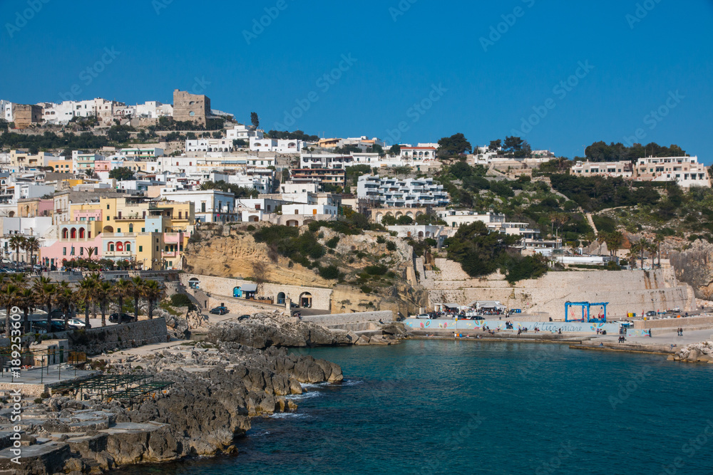Panoramic view of Castro, a village near adriatic sea in Salento, Italy Panoramic view of Castro, a village near adriatic sea in Salento, Italy