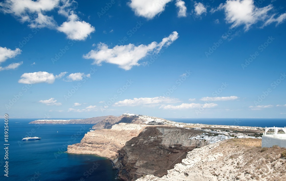 a place for weddings on the island of Santorini, the beautiful island of Santorini