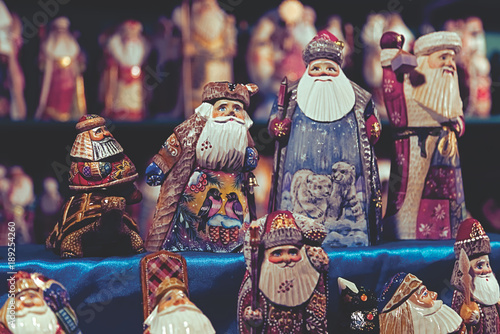 Canvas Print Christmas Santas