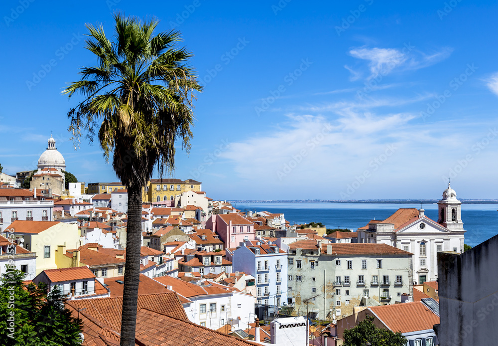 View from Mirador de Santa Lucia, Lisbon, Portugal