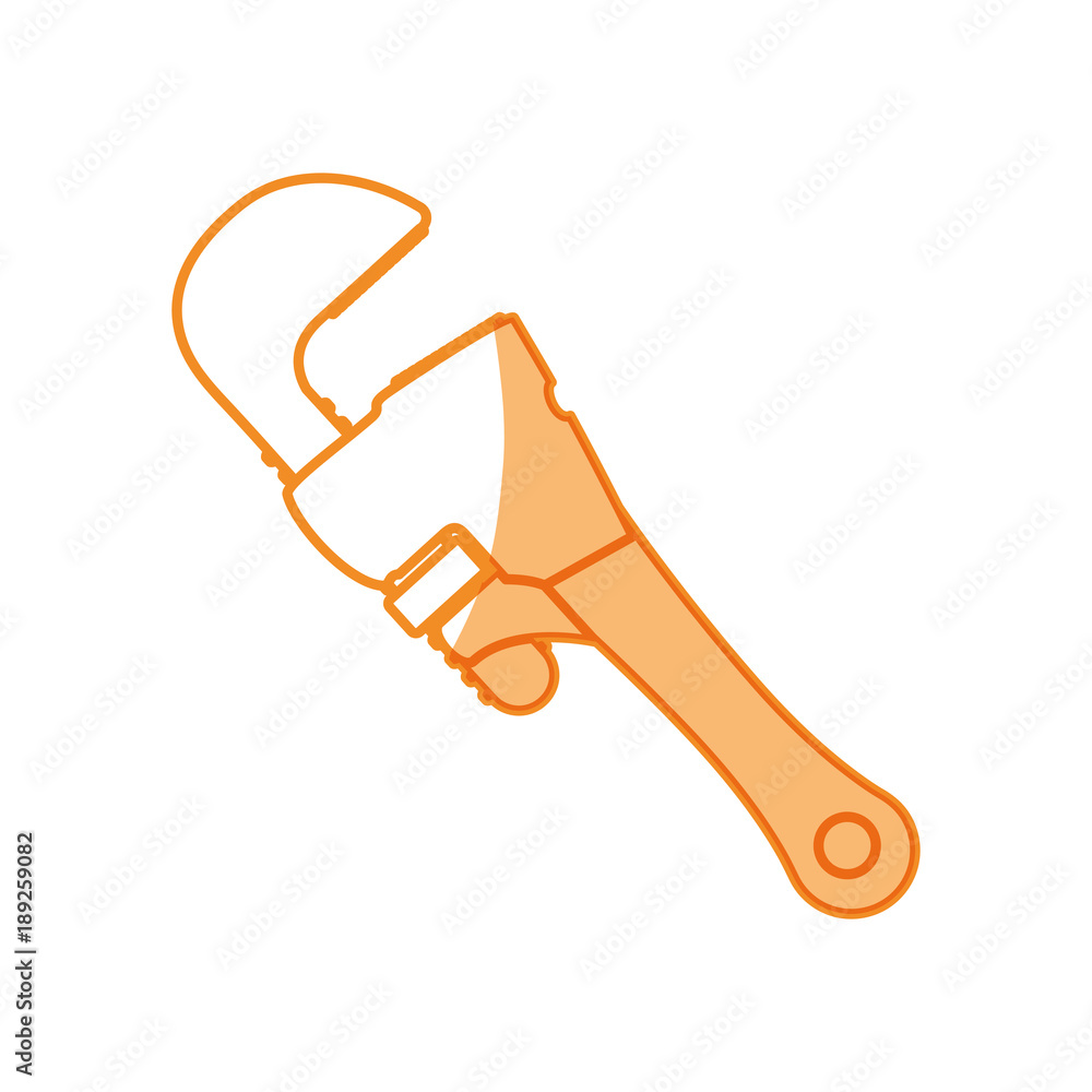 Wrench tool isolated Wrench tool isolated