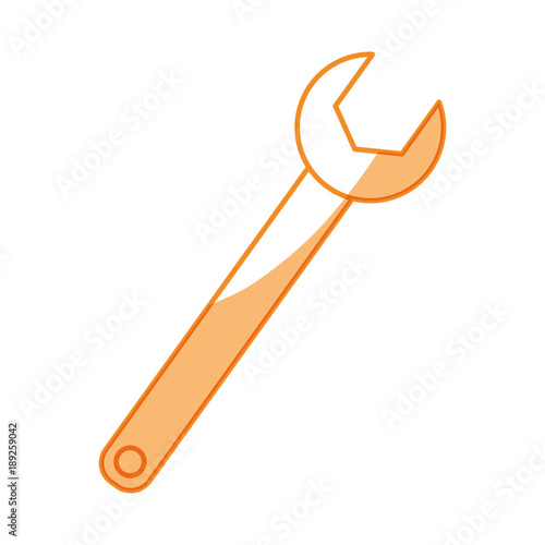 Wrench tool isolated