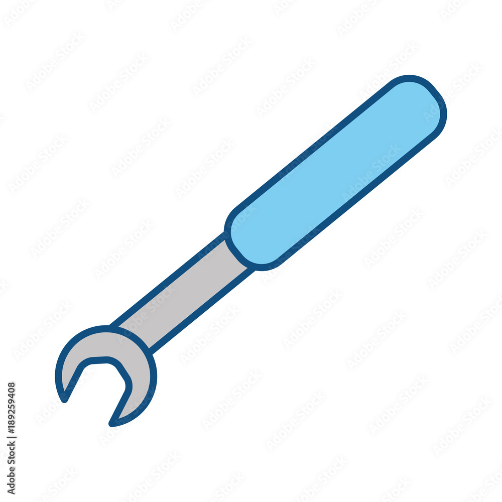 Wrench tool isolated Wrench tool isolated