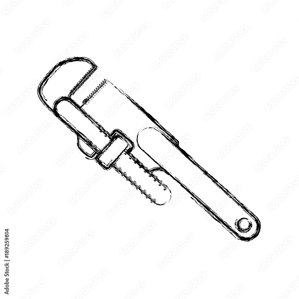 Wrench tool isolated Wrench tool isolated