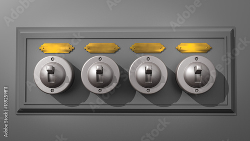 Ceramic Light Switch Array - Centered