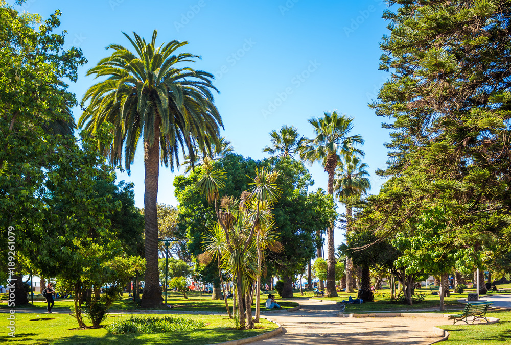 Plaza Colombia in Vina del Mar, Chile