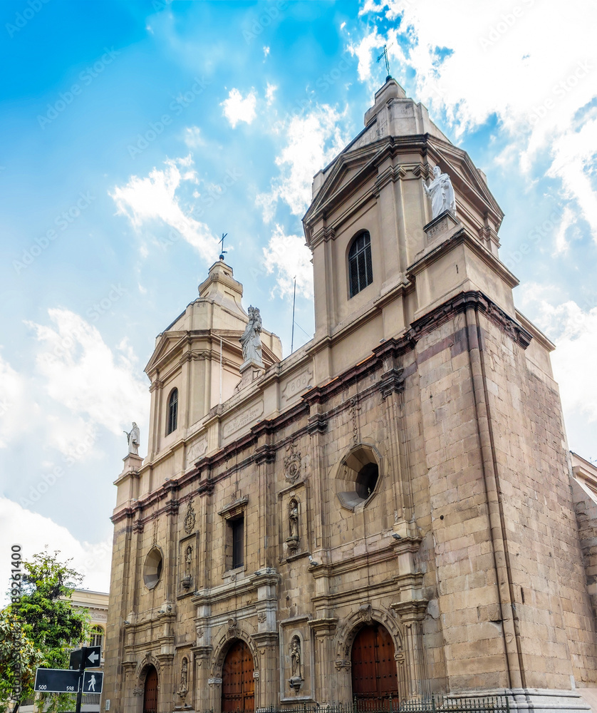 The Santo Domingo Church in Santiago, Chile