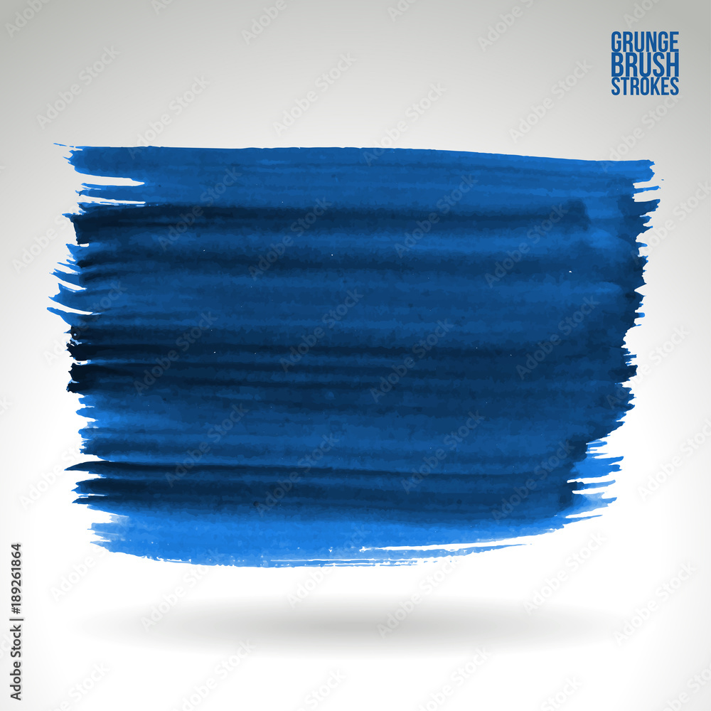 Fototapeta premium Brush stroke and texture. Grunge vector abstract hand - painted element. Underline and border design.