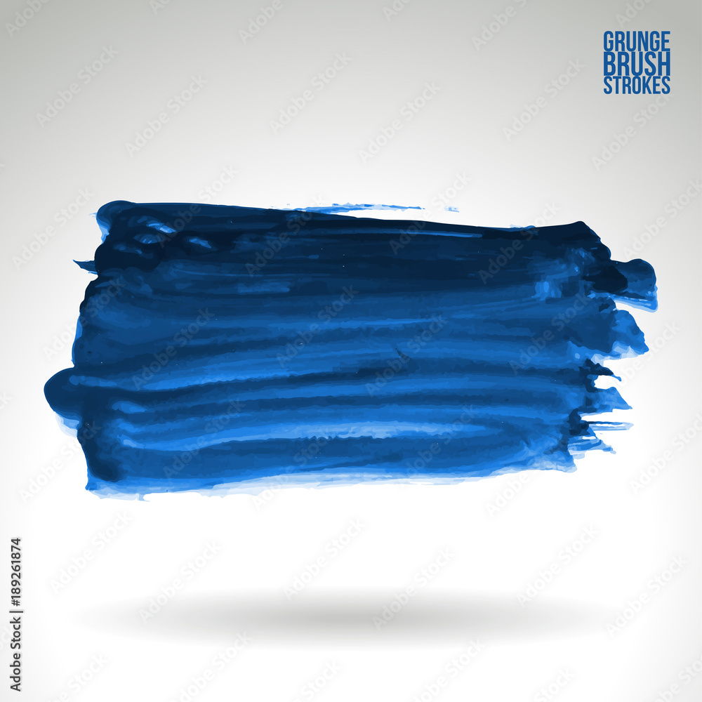 Fototapeta premium Brush stroke and texture. Grunge vector abstract hand - painted element. Underline and border design.