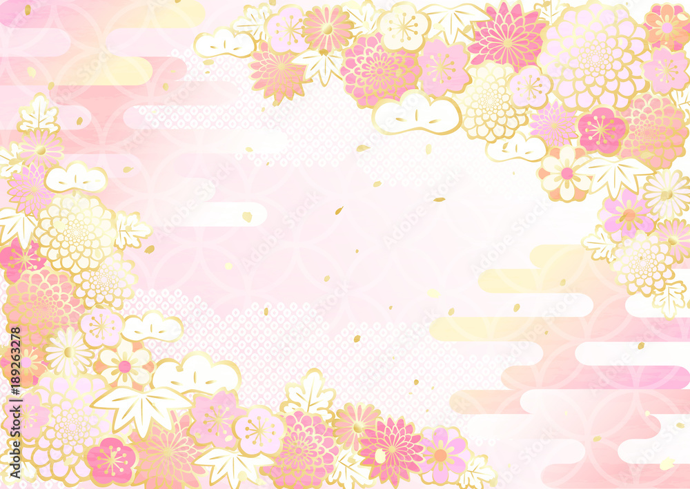 新年 花 松竹梅菊桜 新年 花 松竹梅菊桜