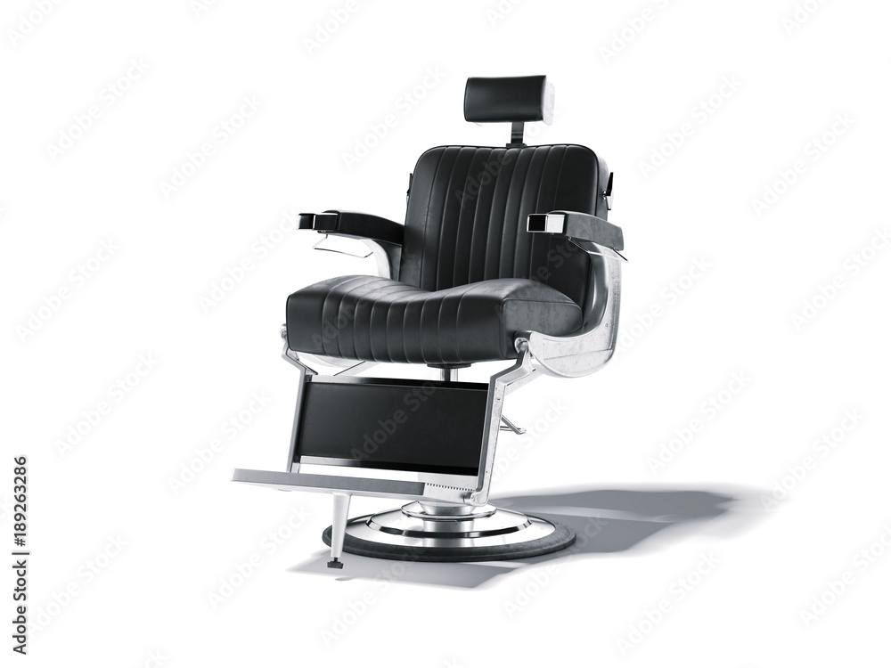 Barbershop chair isolated on white. 3d rendering Barbershop chair isolated on white. 3d rendering