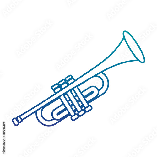 trumpet musical instrument isolated icon