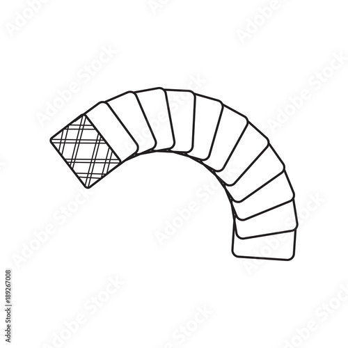 game cards icon. Element of gambling for mobile concept and web apps. Thin vector icon for website design and development, app development. Premium icon