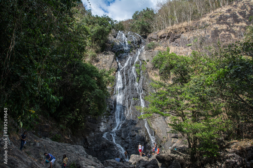 Fototapeta premium Sarika Waterfall. It is in Sarika,Nakhon Nayok, Thailand,