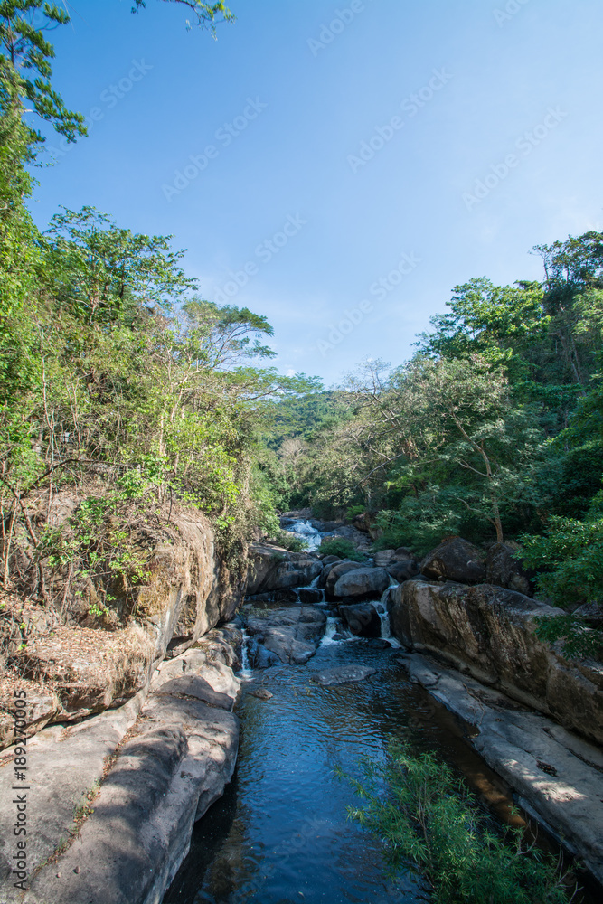 Nangrong Waterfall l,Nakhon Nayok in Thailand