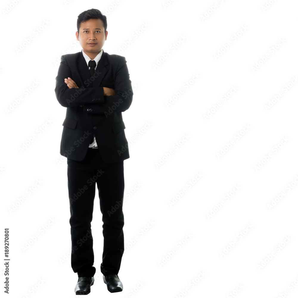 Portrait of a young business man. Isolated full length on white background Portrait of a young business man. Isolated full length on white background