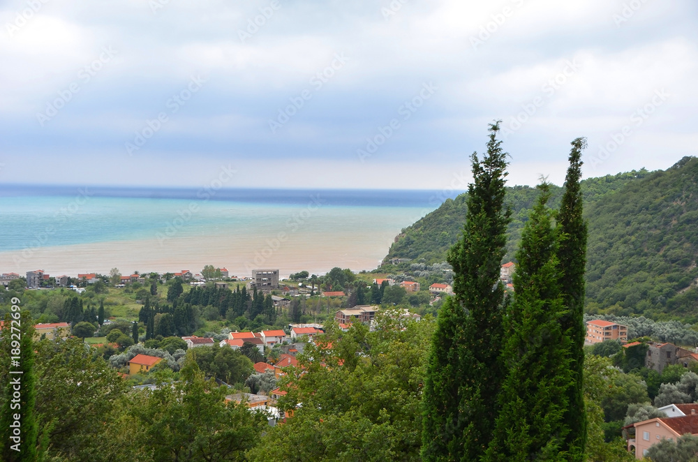 Fototapeta premium Coastal landscape in Montenegro