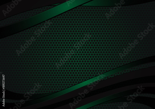 Black and green geometric abstract vector background with copy space with copy space modern design for your business
