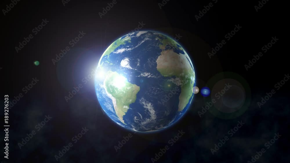 Beautiful rotation of the earth in space. Galaxy. Stars. Best quality. Beautiful rotation of the earth in space. Galaxy. Stars. Best quality.