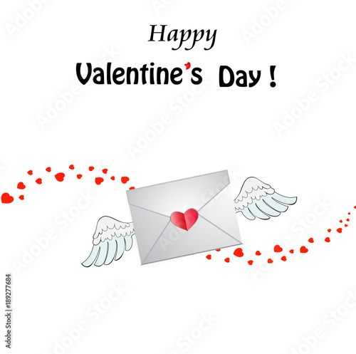 Happy Valentine's Day greeting card.