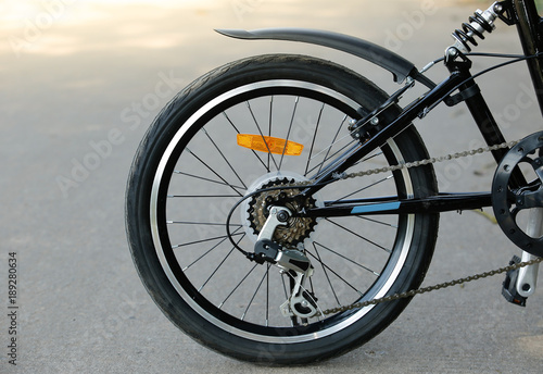 Folding bike.