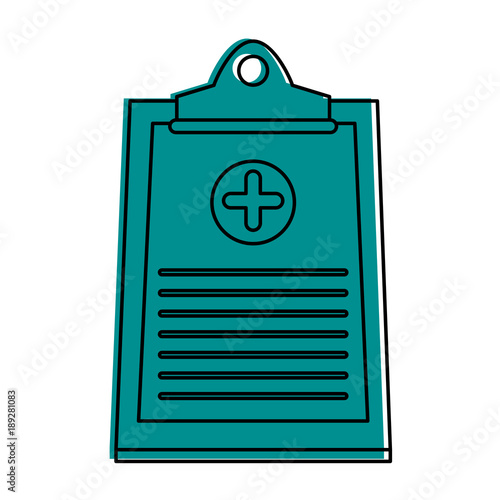 Medical history isolated icon vector illustration graphic design