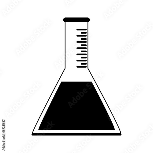 Chemistry flask lab icon vector illustration graphic design