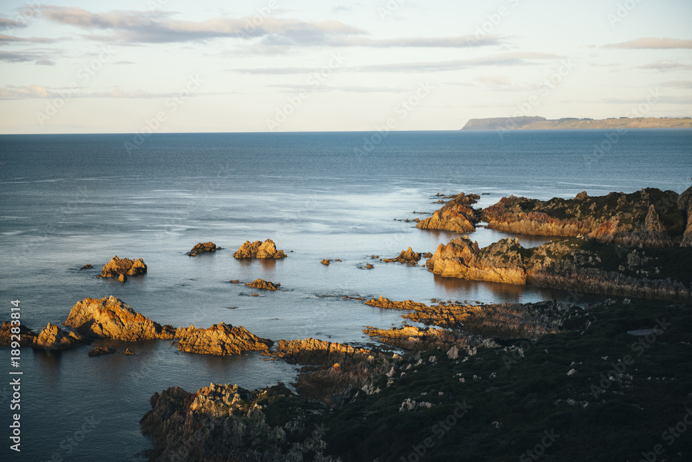 Beautiful beach view of Rocky Cape in Tasmania, Australia.