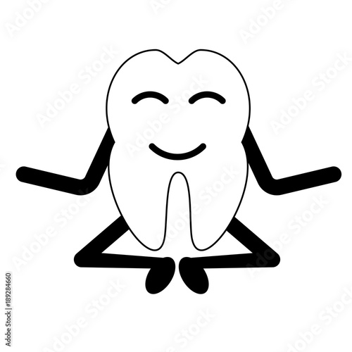 kawaii tooth icon image
