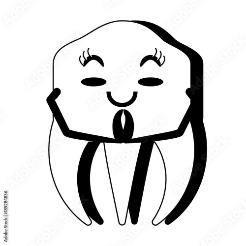 kawaii tooth icon image