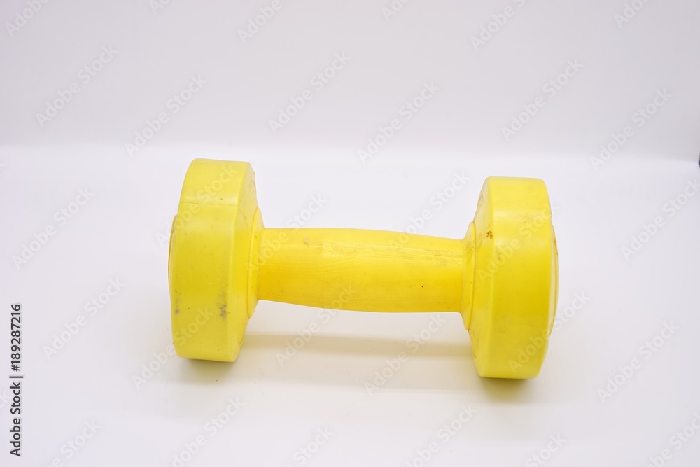 Obraz premium Dumbbell is a fitness machine.