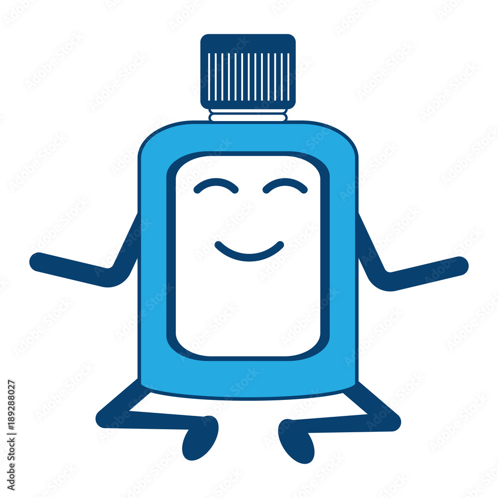 Fototapeta premium kawaii mouthwash icon