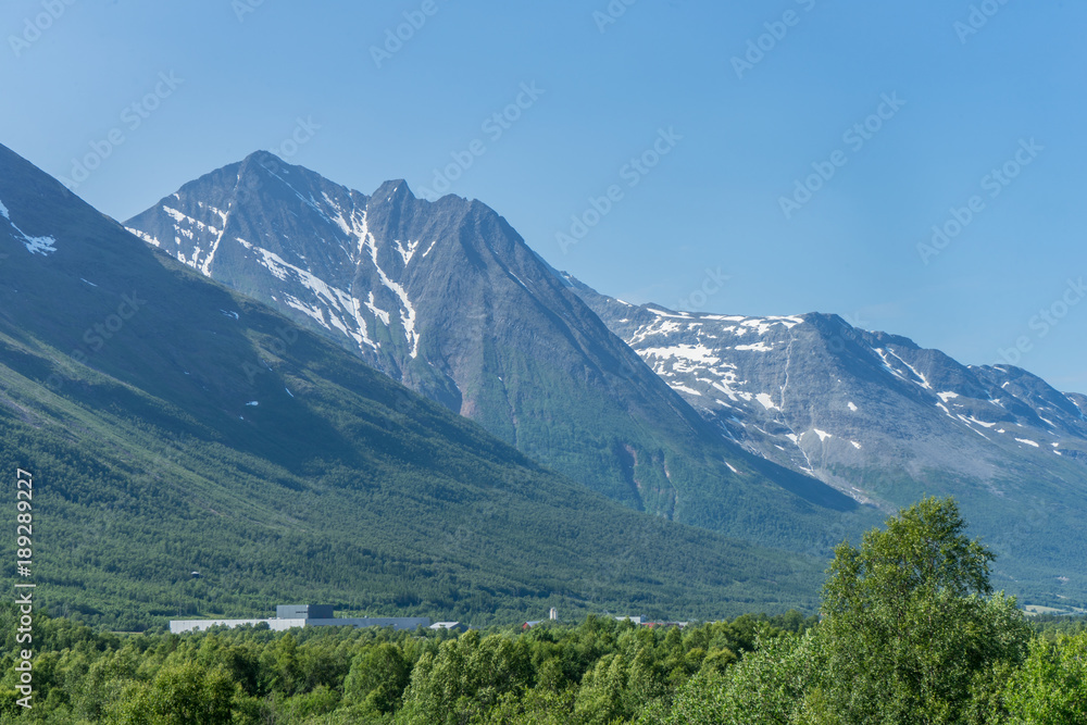 Fototapeta premium Norway, Mountains near Narvik