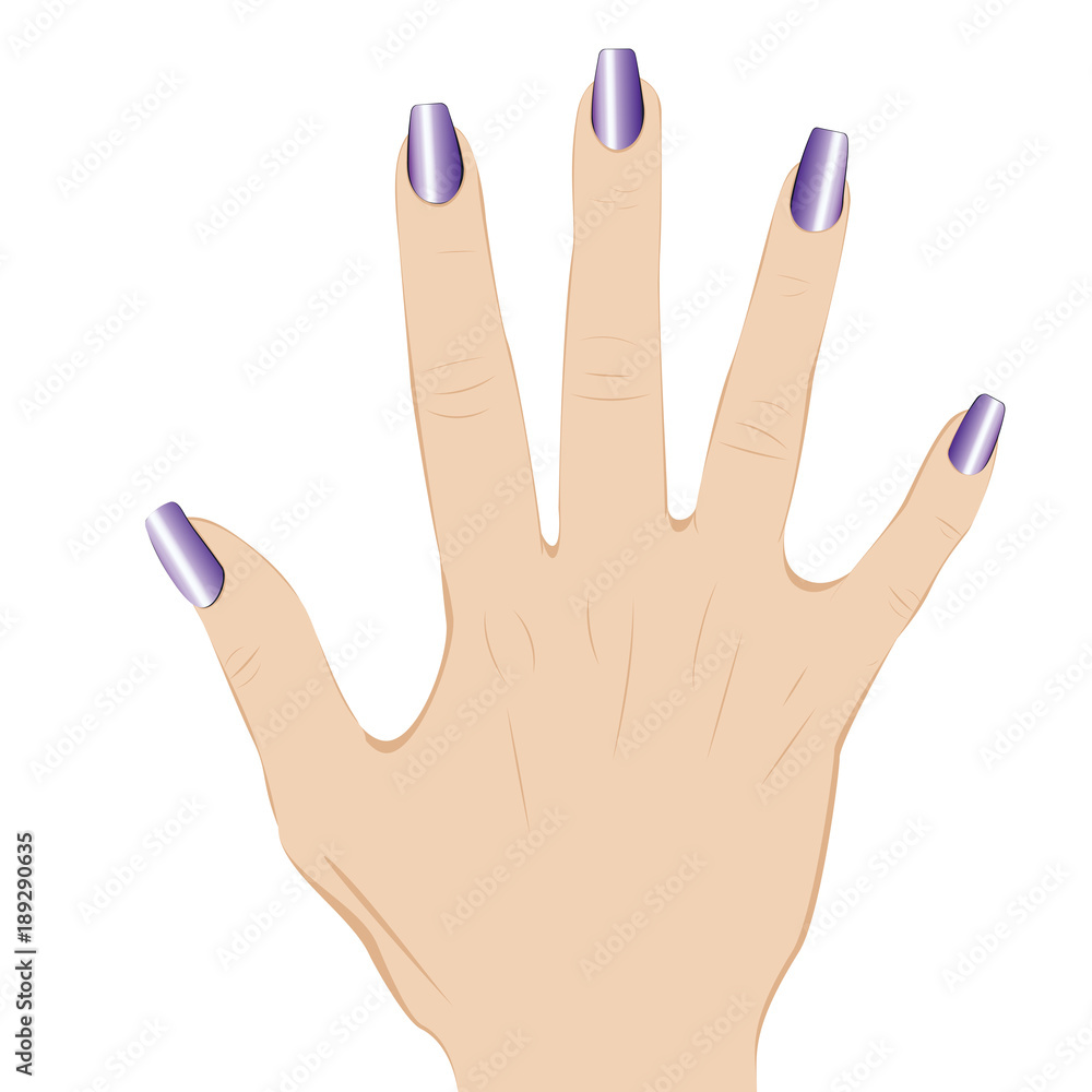 Fototapeta premium Nails with Fashion Manicure