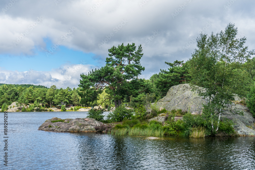 Norway, Baneheya lakeside view