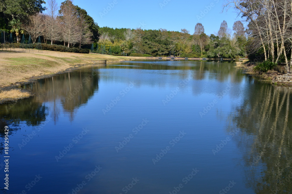 A country estate in Alabama in Winter
