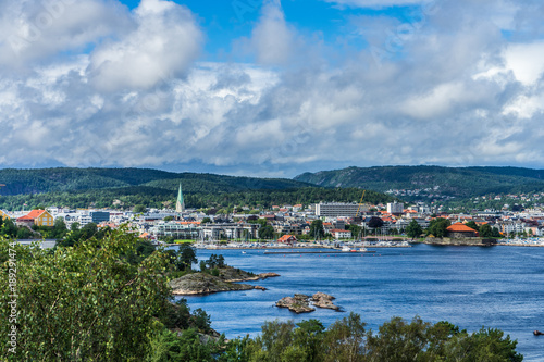 Norway, Kristiansand cityscape