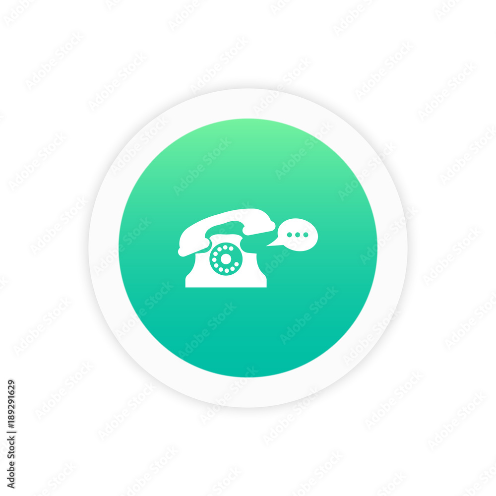 bubble telephone icon