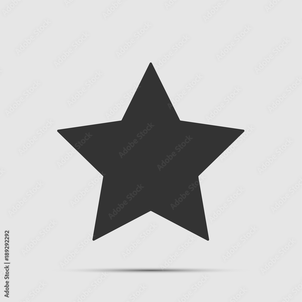 Star icon,Award symbol black icon on white background. Star icon,Award symbol black icon on white background.