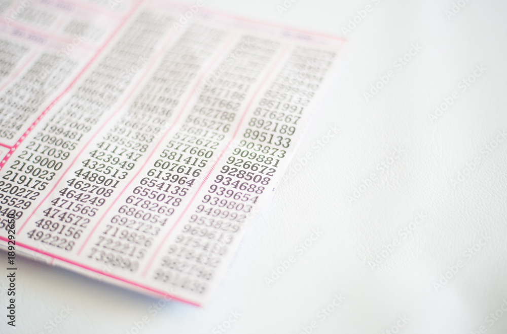 Obraz premium Thai lotto on white background.