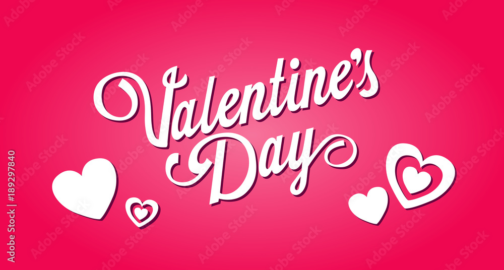 St. Valentine's Day.  Love & Hearts. Simple & Sweet Vector card, background, graphic, illustration, banner AI / EPS 10 vol. 10